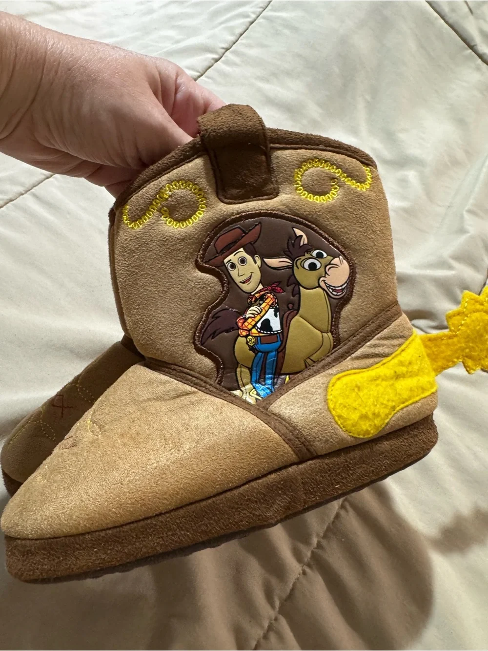 Toy Story Woody Graphic cowboy boots house shoes size 9/10